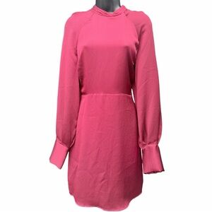 Express Red Long-Sleeve Shift Dress Size Medium EUC